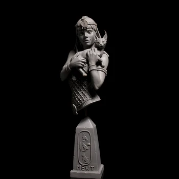  1/10 древна жена-войн с бюста на котки (с основание) Комплекти модели на фигури от смола Миниатюрен GK в разглобено формата на неокрашенный