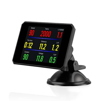  Автомобили с 3-инчов HUD P16 OBD Smart Digital Meter с централния дисплей LCD дисплей с голям екран без отражения