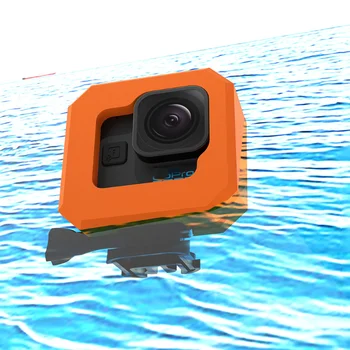 Оранжев Плаващ Калъф за GoPro Hero 11 Черно Аксесоари за Мини-камера, Гмуркане Плаващи Защитен Калъф за Go Pro 11 Черна Мини-Калъф