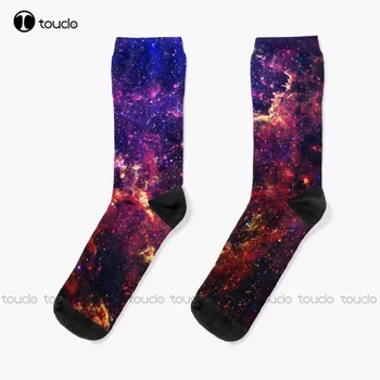  Чорапи Galaxy Space Мъглявина Млечния Път Дамски чорапи за обувки Коледа, Нова Година, Подарък за Деня на Благодарността Унисекс Чорапи за възрастни, юноши и младежи