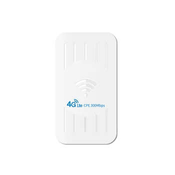  Водоустойчив Външен 4G WiFi Рутер 300 Mbit/s, Wifi удължителен кабел със SIM карта 3G/4G LTE Рутера на Далечни разстояния 100 М От 32 Потребителя-US Plug