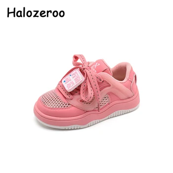  Нови детски спортни обувки, мрежести обувки за малки момичета, детски маркови масивни обувки, розови ежедневни обувки за момчета, летни маратонки