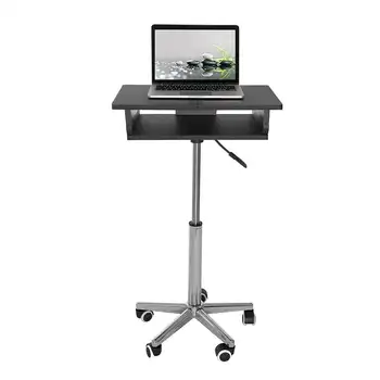  Компютърна количка Сгъваем мобилен маса за лаптоп с регулираща се на височина панели МДФ Мебели за дома