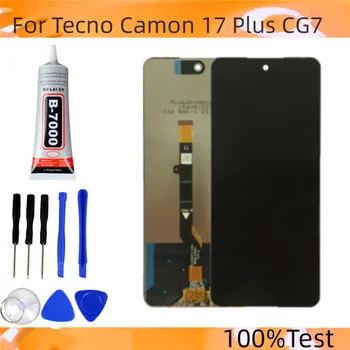  За Tecno Camon 17 Plus CG7 LCD Дисплей С touch Screen Digitizer Glass Combo В Събирането на Резервни Части 6,4 