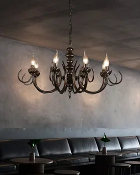  LOFT в индустриален стил, носталгични американските ретро лампа, Бар, ресторант, барбекю Магазин, Iron лампа във формата на капка