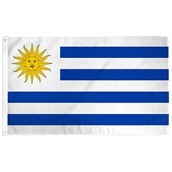  90x150 см с флага на Уругвай.