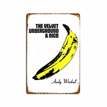  Метални табели Velvet Underground, плакети за заведения, Декорации за стени, Метални плакати