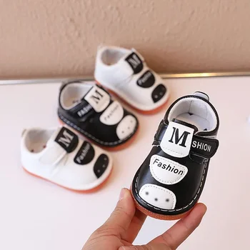  Мъжки и дамски детски обувки за момиченца 0-2 години, детска устойчива на плъзгане обувки с мека подметка, удобни обувки