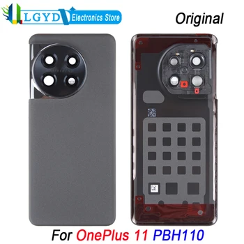  Оригиналната делото за OnePlus 11 PBH110 Задния капак и батерията на телефона с заменяемой капак на обектива на камерата