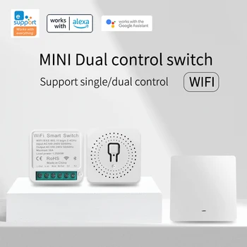  CoRui eWeLink Wifi 16A Smart Switch Поддържа двустранно управление таймер, автоматизация на умен дом, съвместимост с Алекса Google Home