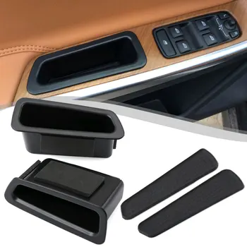  2 бр. За Volvo XC60 2010-2017 Врата копчето на Колата Подлакътник Кутия За Съхранение на Контейнер на Притежателя Тава Авто Органайзер Аксесоари За Интериора на Колата