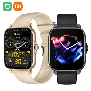  2023 Смарт часовници Xiaomi Mijia Bluetooth Покана Мъжки Женски умен часовник с функция на сърдечния ритъм, спортен режим за фитнес за IOS и Android