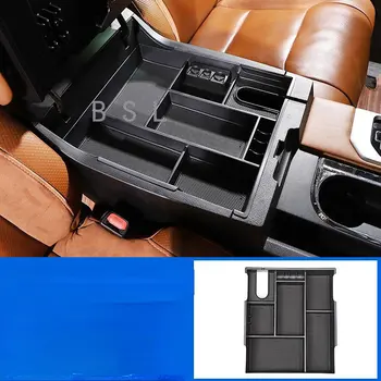  За Toyota Tundra 2014-2020 ABS Черна Кола Централен Подлакътник Кутия За Вътрешно Съхранение Bbox Тава За Мобилен Телефон автоаксесоари f