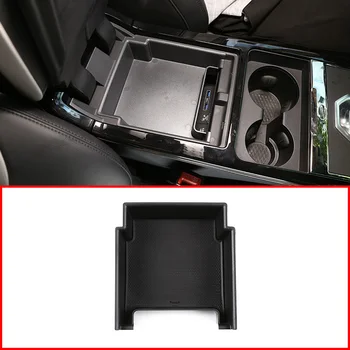  За Range Rover Evoque 2019 2020 година на Издаване Кутия за съхранение на Централната конзола на автомобила Тава за телефон Аксесоари