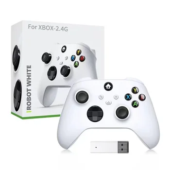  Безжичен гейм контролер 2.4 G за конзолата Xbox one X series/ S, джойстици с адаптер 2.4 G, приемник за геймпада на КОМПЮТРИ с Windows