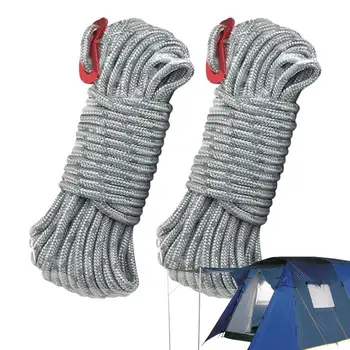  Кабел за палатки 4 мм high-performance Паракордовый въже с катарама, здрав въже за навес, противоскользящий платното въже за оцеляване, полезни катерене