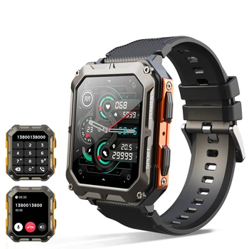  2023 Новите смарт часовници С20 Pro, гласов асистент, безжичен предизвикателство БТ, бизнес, спорт на открито, водоустойчив ръчен часовник IP68 за Android и iOS