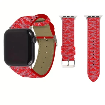  Луксозни Каишки за часовници, Съвместими С каишка на Apple Watch Band 38 мм 40 мм 41 мм 42 мм 44 мм 45 мм, Дизайнерски кожена каишка в ретро стил