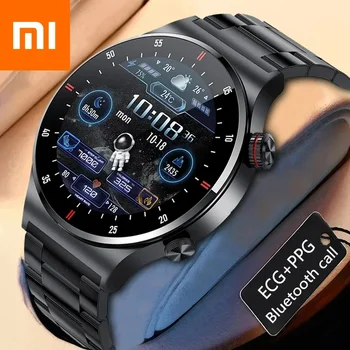  Xiaomi Smart Watch Мъже, жени Потребителски скали Спортни водоустойчив Bluetooth покана Smartwatch ECG + ТОЧКИ за Android-Samsung, Huawei