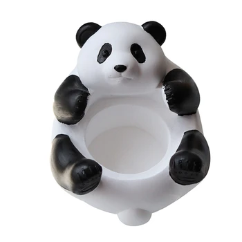  Свещник за чай, очарователна панда, свещник за пръстени, бижута тава, декоративна поставка за офис бюрото, домашен здрав
