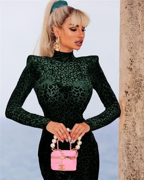 Дамски Есенен Шик опаковка, модни градинска дрехи, дамски Ежедневни клубна облекло за партита 2021, сексуална Замшевое Мини-дебнещ рокля с Леопардовым принтом
