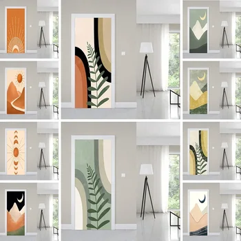  3D Модерни минималистичные етикети на Въздушна вратата Живопис Арт Тапети за дома, Спални Стикер Подвижна Водоустойчива Самоклеящийся Плакат на Открито