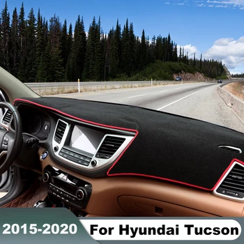  Подложка за арматурното табло на автомобила, Козирка, Килими, Нескользящая тампон за Hyundai Tucson TL 2015 2016 2017 2018 2019 2020 Аксесоари