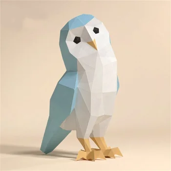  Креативна 3D низкополигональная книжен модел Бухал Papercraft направи си САМ Украса във формата на животни, Играчки, оригами и ръчно изработени за момчета и момичета