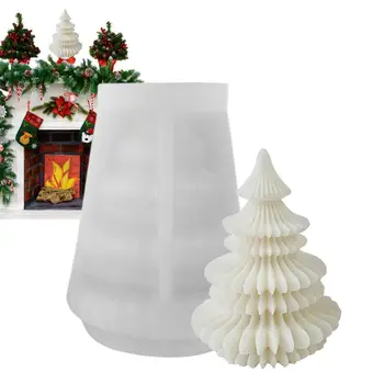  Силиконова форма за коледната елха 3D силиконови форми за свещи препарат за съдове Форми от смола Коледен декор Череп Комплект за бродерия САМ Home