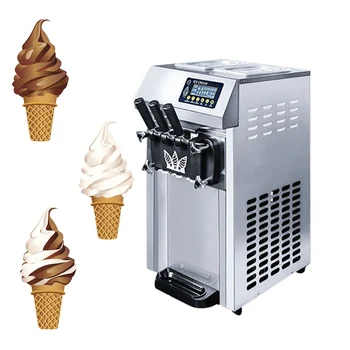  Търговска Машина За производство на Сладолед Настолна Трикольор Машина За Производство на Мек Сладолед Машина За производство на Плодови Десерти Оборудване За Замразяване Сладки Оръжие