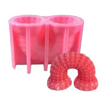  Силиконова форма за свещи 3D Rose Bridge, форма за направата на сапуни ръчно изработени, эпоксидно-гипсова форма, Художествена стъклария, инструмент за печене шоколадова торта 