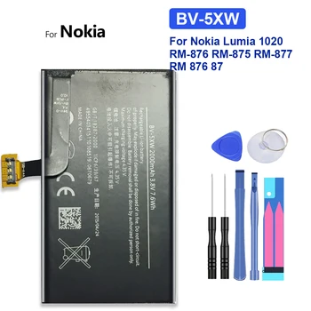  Преносимото батерия BV-5XW за Nokia Lumia 1020 EOS BV 5XW 2000mAh Bateria 