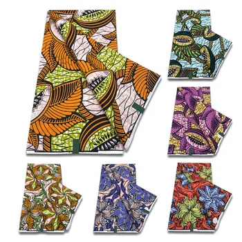  Модни Африкански Восъчни Разпечатки На Анкара Плат 100% Памук, Оригинална Мека Висококачествена Нигерийская Натурална Восъчен Плат-Секси Вечерна Рокля Tissus