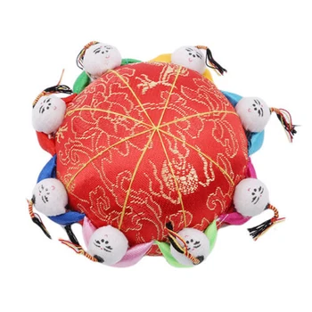  Китайската червена възглавница за игли Притежателя набор от инструменти за шиене с 8 кукли и Аксесоари за домашни шевни Тампони за устойчиво развитие