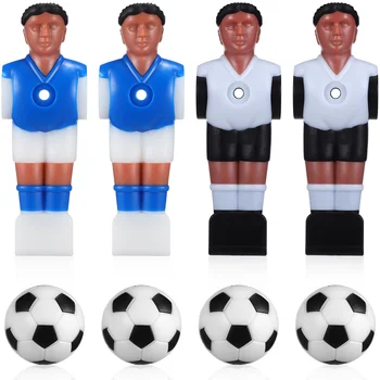  Сменяеми играчи за настолен футбол 4 бр., настолни фигурки за настолен футбол с топки за настолен футбол