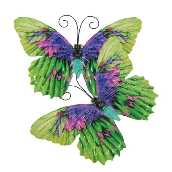 2 елемента Пеперуда Окачен декор Железни Пеперуди Окачен декор на стената Домашен стенен украшение