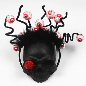  1бр Шапка на вещица за Хелоуин с дантелен тиква, забавна превръзка на главата за украса на празнични партита