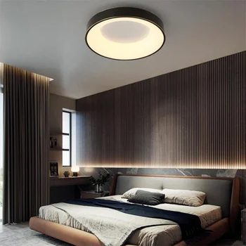  Тавана лампа в модерен скандинавски стил, осветителни Тела за вътрешно осветление, led акрилни висящи лампи, бронз, черното злато, спалня, дневна