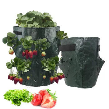  5, 7, 10 литра, пластмасов плантаторная машина за ягоди, чанти за отглеждане на картофи, градински саксии, дом градина, контейнер за цветя, зеленчуци, домати, инструменти за засаждане