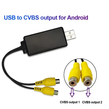  USB Интерфейс ЗА Адаптер RCA видео изход HDMI За Свързване на Монитор останалите главата за Автомобилното Радио Система Android Плейър 2 DIN Стерео Главното Устройство
