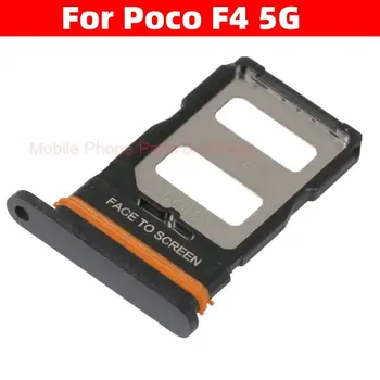  За Xiaomi Poco F4 5G Тава за две Сим-карти Държач за Sim-карта SD Слот за Sim-SD-карти на Притежателя на Тавата Резервни Части