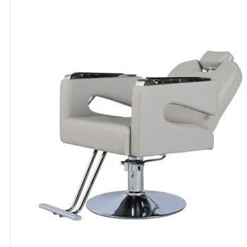  Столове за фризьорски салони, специални столове за фризьорски салони, червени фризьорски салон стол с мрежа от неръждаема стомана, за повдигане на фризьорски столове, liftabl
