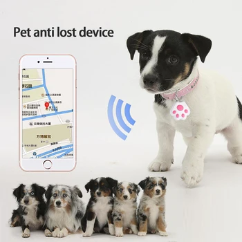  Мини-умен GPS тракер за домашни любимци, водонепроницаемое проследяващо устройство със защита от загуба, Bluetooth-съвместими локатор, маркера за домашните кучета, котки, детски портмонета