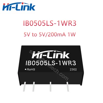  Hi-link DC DC IB0505LS-1WR3 Изолиран Източник на Захранване с Мощност 5 В 1 W, Мини-Модул за Захранване С Регулируем Размер, Интелигентни Домакински Конвертор