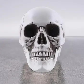  Забавен черепа на Хелоуин, реалистична модел на череп в естествена големина за декор за Хелоуин, украса от костите на главата на скелета на открито, гробище