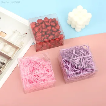  Прозрачна кутия от PVC, пластмасова опаковъчна хартия с различни размери, Сувенири за сватбени партита, шоколад/Кутия шоколадови бонбони, роза/Сувенири витрина