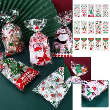  Опаковане на коледни подаръци, Коледни Стикери-Коледа Дядо Коледа за прозорци, Scrapbooking, Декор за сноуборд, Опаковане B0F5
