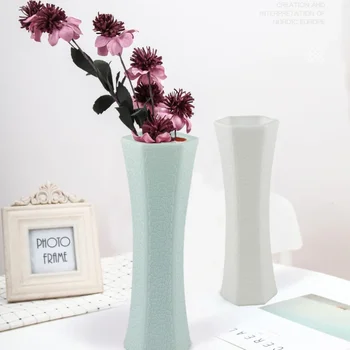  Пластмасов ваза в скандинавски стил, Творчески началната ваза, Гидропонная ваза, имитация на фарфорового саксия