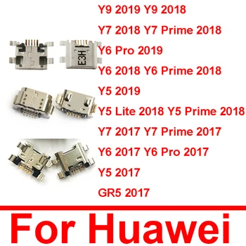  USB кабел за зареждане на Щепсела Порт За Huawei Y9 У 7 Y6 Pro Y5 Prime Lite GR5 2017 2018 2019 Usb Конектор Зарядното Устройство Подмяна на Докинг станция