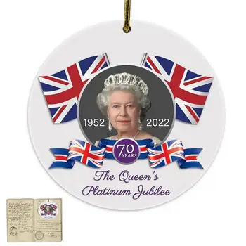  Мемориал окачване на кралица Елизабет II, Бижута на Кралицата на Коледна елха, Масивни Бижута на Кралицата, Модерно украса за дома